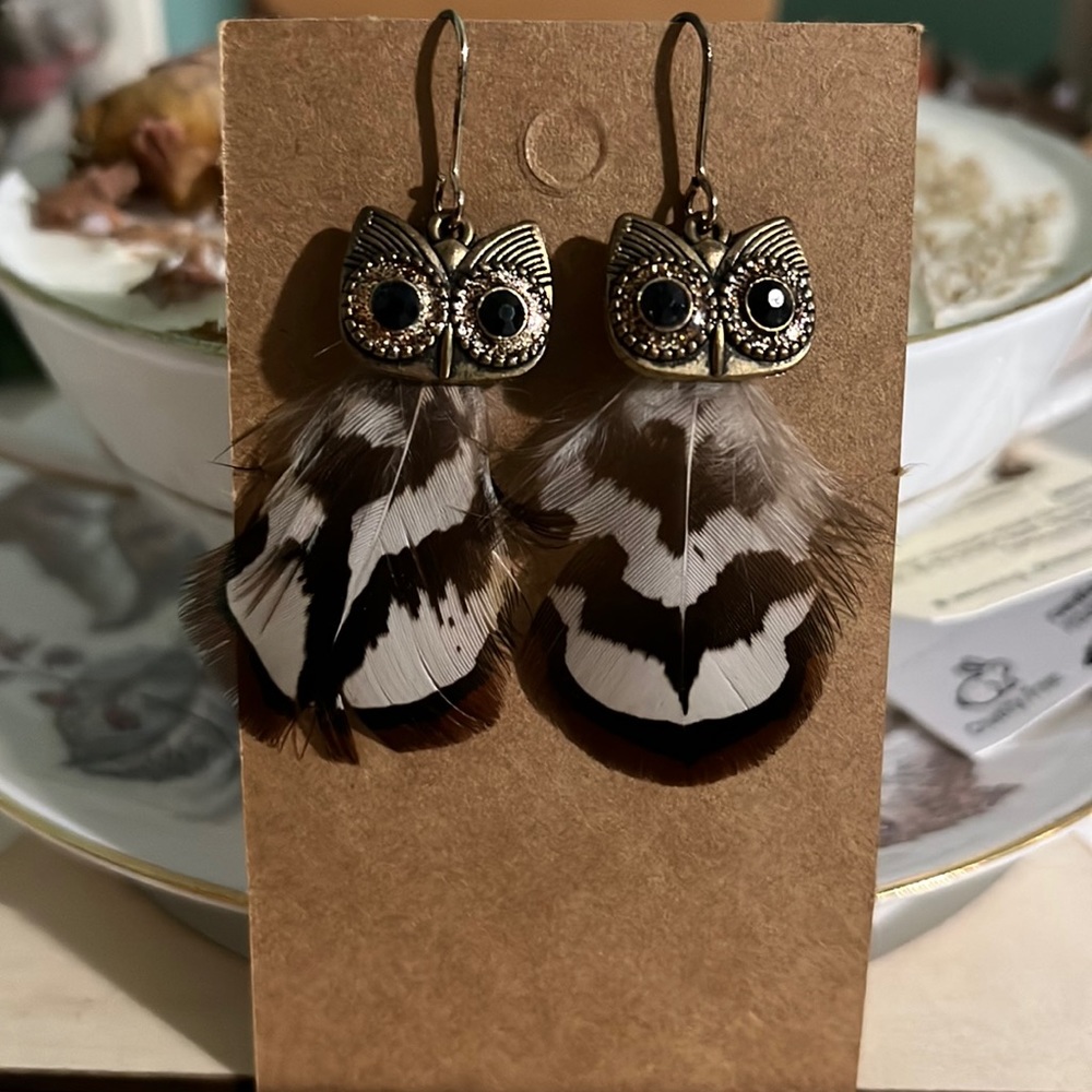 Feathered Owls 🦉 Earrings